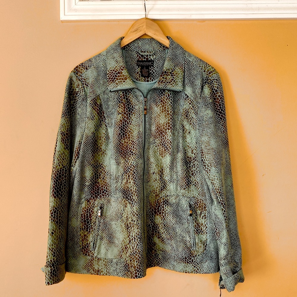 Snake Print Jacket by Dialogue